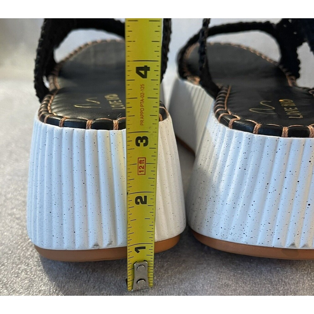 Love Rio Gillie Platform Sandal Women's Sz 10 Eu 41 Black Brazil Slide - Picture 5 of 10